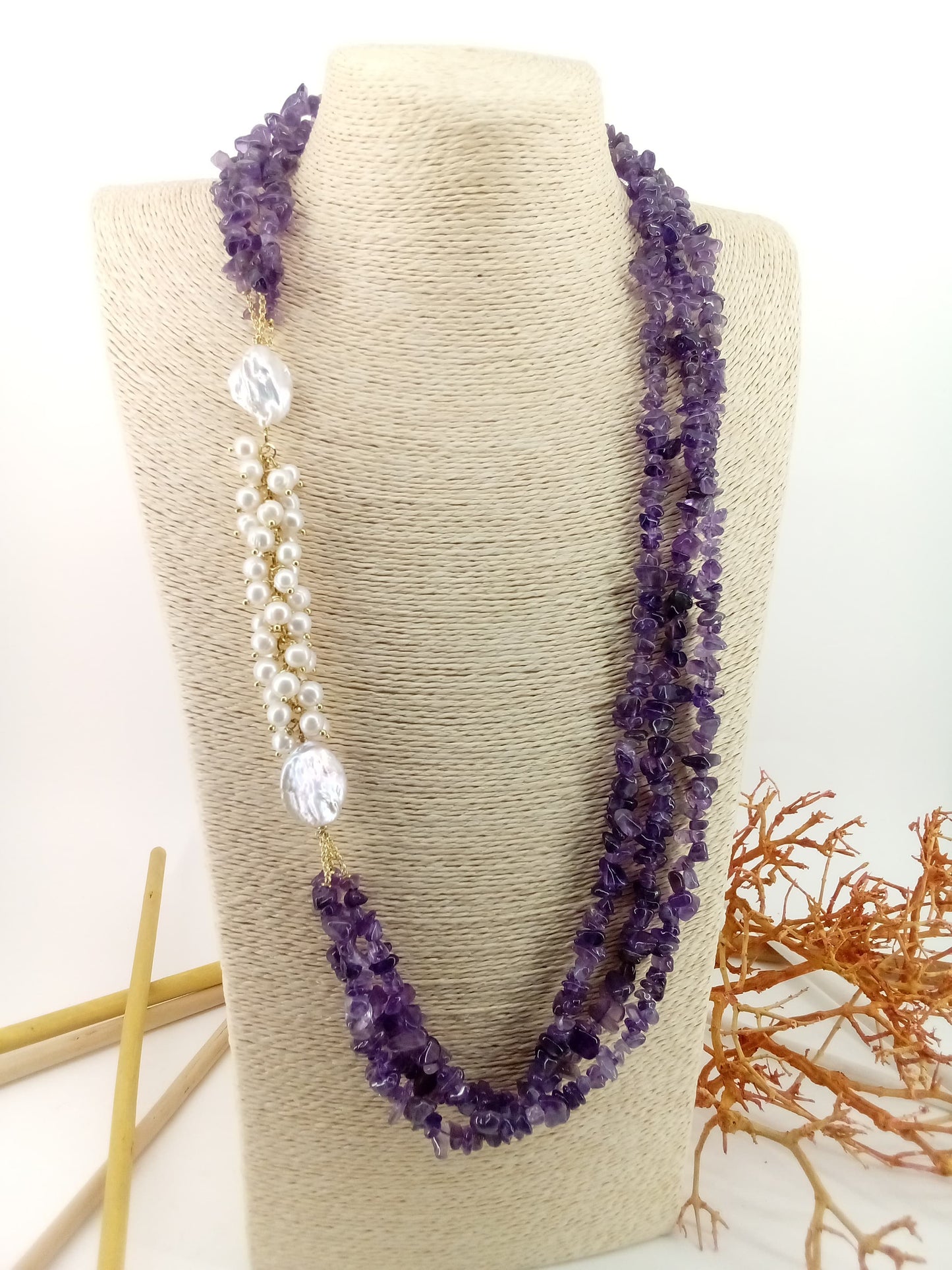 Collana "Ciottoli d'Ametista"